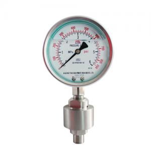 Stainless steel diaphragm shock proof pressure gauge yb-100fzmz Stainless steel diaphragm shock proof pressure gauge yb-100fzmz