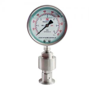 Stainless steel diaphragm shock proof pressure gauge yb-100fzmzmc Stainless steel diaphragm shock proof pressure gauge yb-100fzmzmc