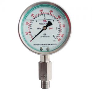 Stainless steel diaphragm shock proof pressure gauge yb-100fzzn