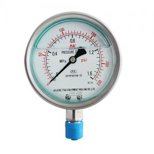 Stainless steel shock proof pressure gauge y-100bfz Stainless steel shock proof pressure gauge y-100bfz