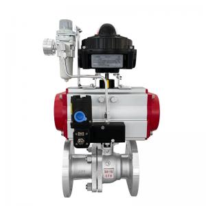Pneumatic V-shaped ball valve 