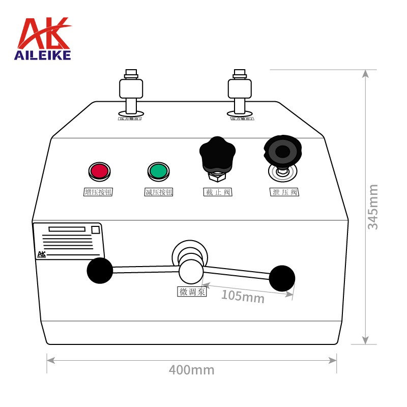 AILEIKE ALKD91A Meja Kalibrasi Tekanan Listrik Alat Uji dan Verifikasi Pneumatik 0~100 bar