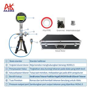 AILEIKE104SE+ALKC400HA1 Kalibrator Tekanan Maritim untuk Pompa Tangan Alat Uji - Rentang -0,95 hingga 40 bar Pengukuran Tekanan Pneumatik