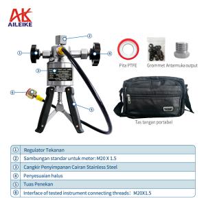 AILEIKE106SL Kalibrator Maritim Pompa Hidraulik Portabel Pompa Uji Manual Alat Pengukur Tekanan 0~700 bar AILEIKE106SL Kalibrator Maritim Pompa Hidraulik Portabel Pompa Uji Manual Alat Pengukur Tekanan 0~700 bar