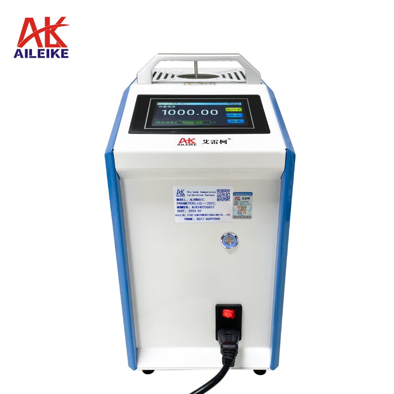 ALKW851C oven kalibrasi sumur kering untuk termokopel dengan pemanas suhu Pt100 dari 150~1200℃ dan layar LCD. Dukungan OEM dan ODM tersedia.