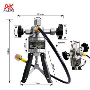 AIKEIKE106SC 0~20MPa Bomba hidráulica portátil Bomba manual Calibrador de pressão de torno manual