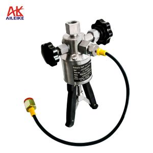 AIKEIKE106SI 0~690bar Bomba hidráulica portátil Bomba manual Calibrador de pressão de torno manual