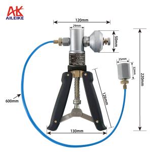 AILEIKE102SB 0~360psi Bomba de ar portátil Bomba manual Calibrador de pressão