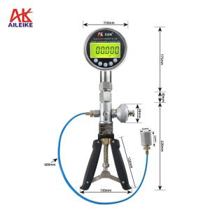 Calibrador de pressão marítima AILEIKE103SB -25inHg~30psi Bomba de ar portátil Calibrador portátil Bomba manual