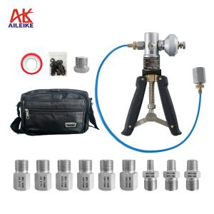 AILEIKE104SI 0~4MPa Bomba de ar portátil Bomba manual Calibrador de pressão